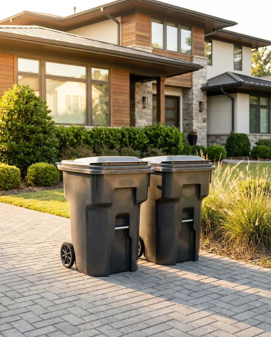 Clean driveway and home